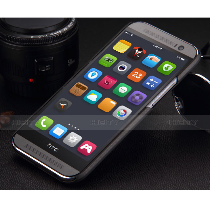 HTC One M8用ハードケース プラスチック 質感もマット HTC ブラック