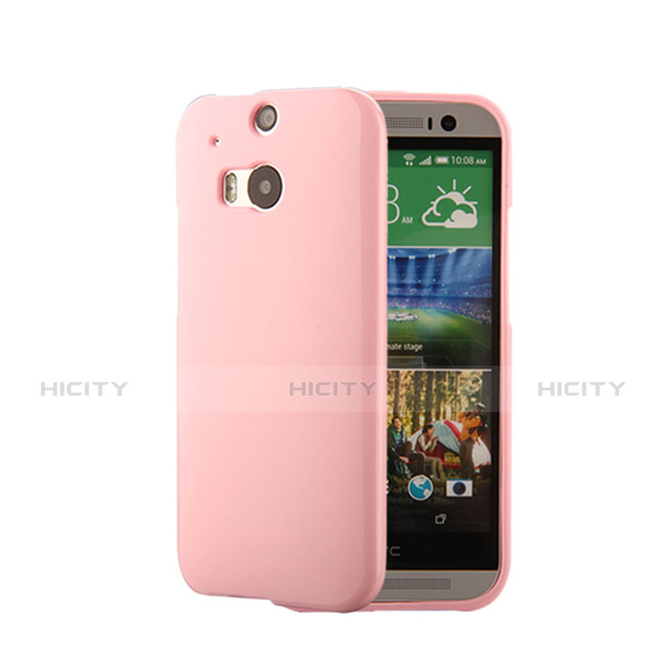HTC One M8用シリコンケース ソフトタッチラバー HTC ピンク