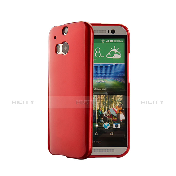 HTC One M8用シリコンケース ソフトタッチラバー HTC レッド