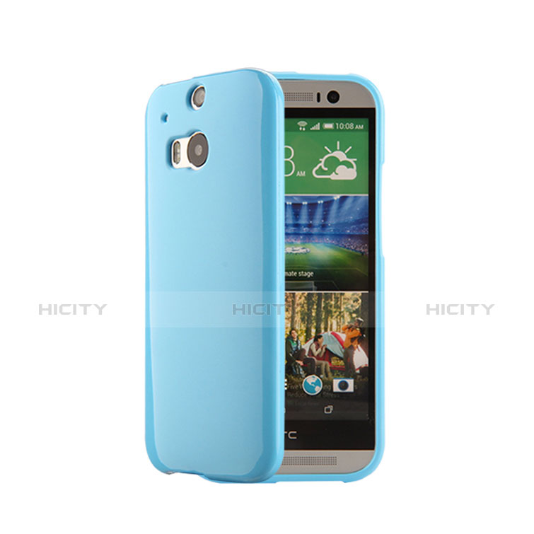 HTC One M8用シリコンケース ソフトタッチラバー HTC ネイビー