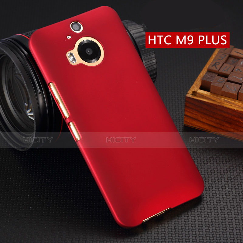 HTC One M9 Plus用ハードケース プラスチック 質感もマット HTC レッド