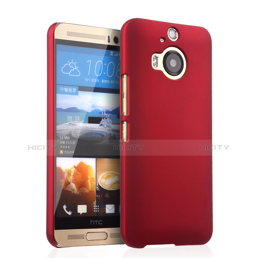 HTC One M9 Plus用ハードケース プラスチック 質感もマット HTC レッド