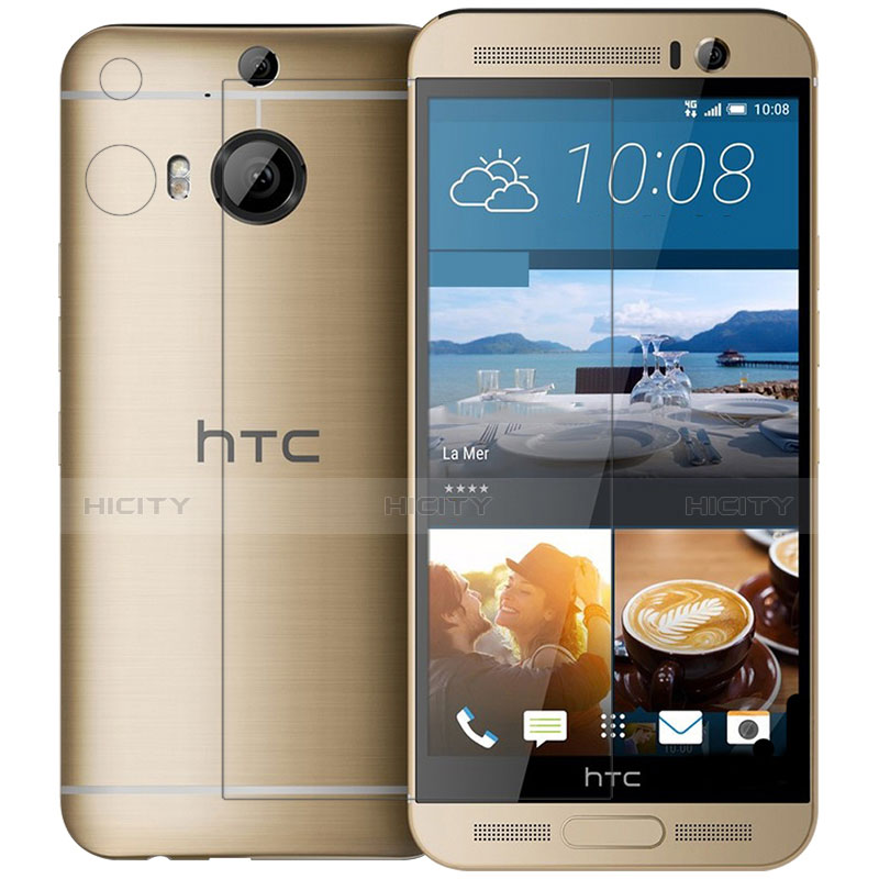 HTC One M9 Plus用強化ガラス 液晶保護フィルム T01 HTC クリア