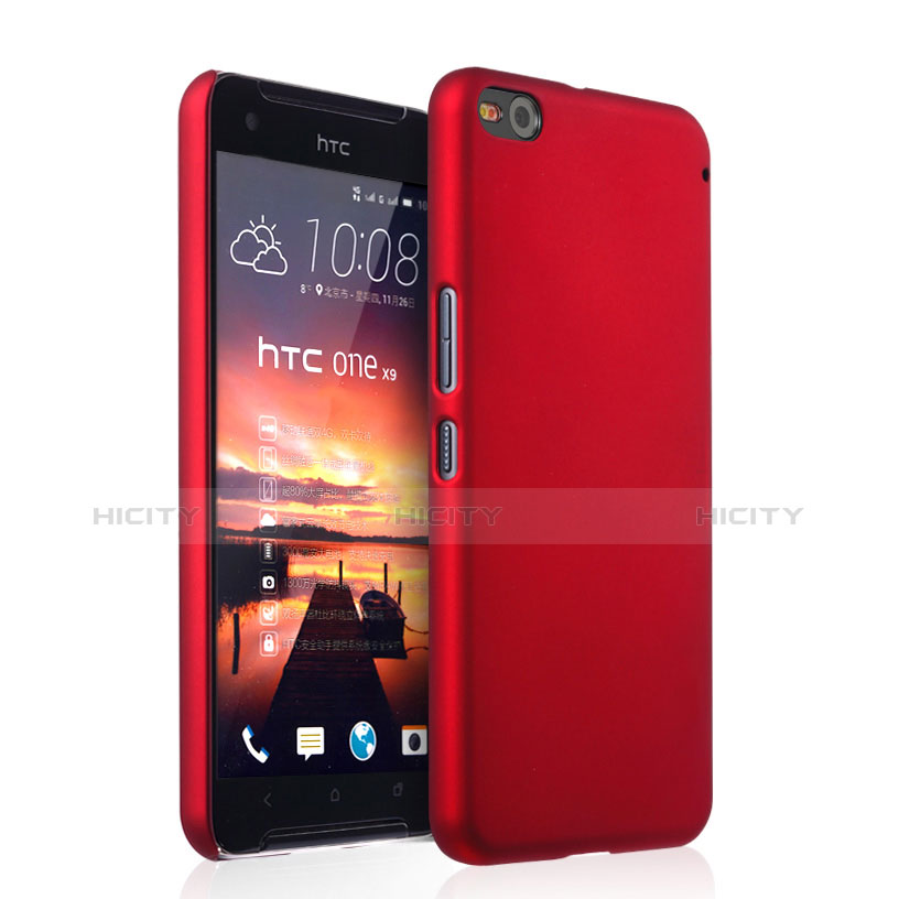 HTC One X9用ハードケース プラスチック 質感もマット HTC レッド
