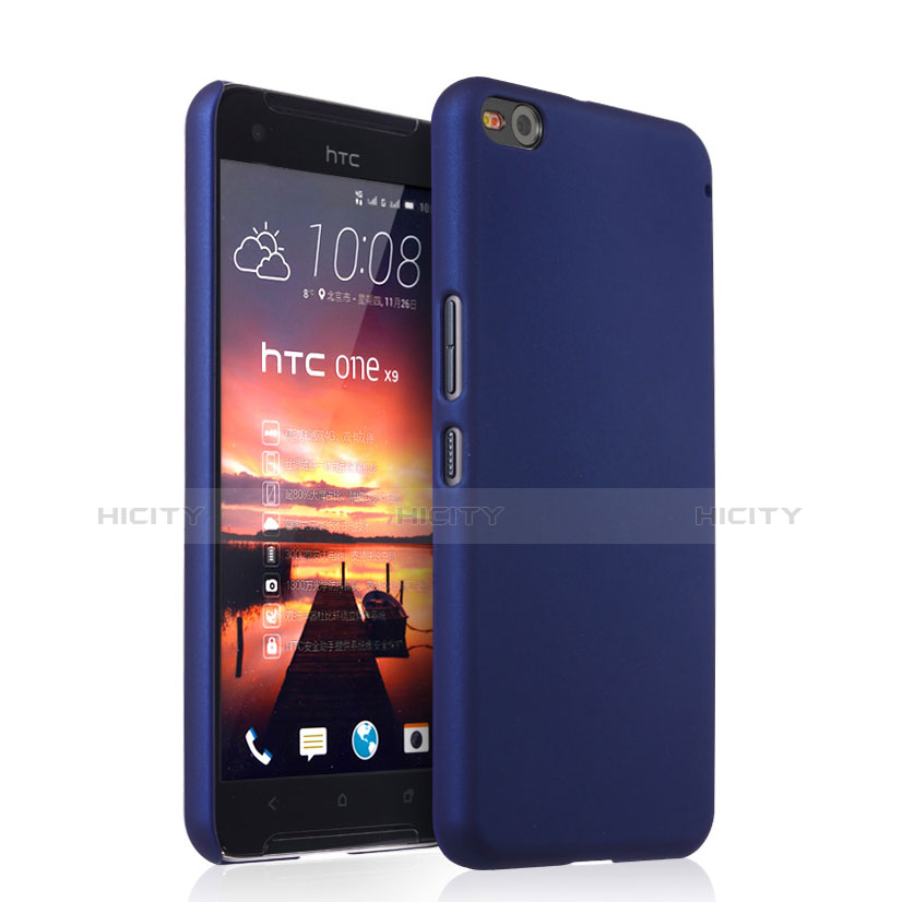 HTC One X9用ハードケース プラスチック 質感もマット HTC ネイビー