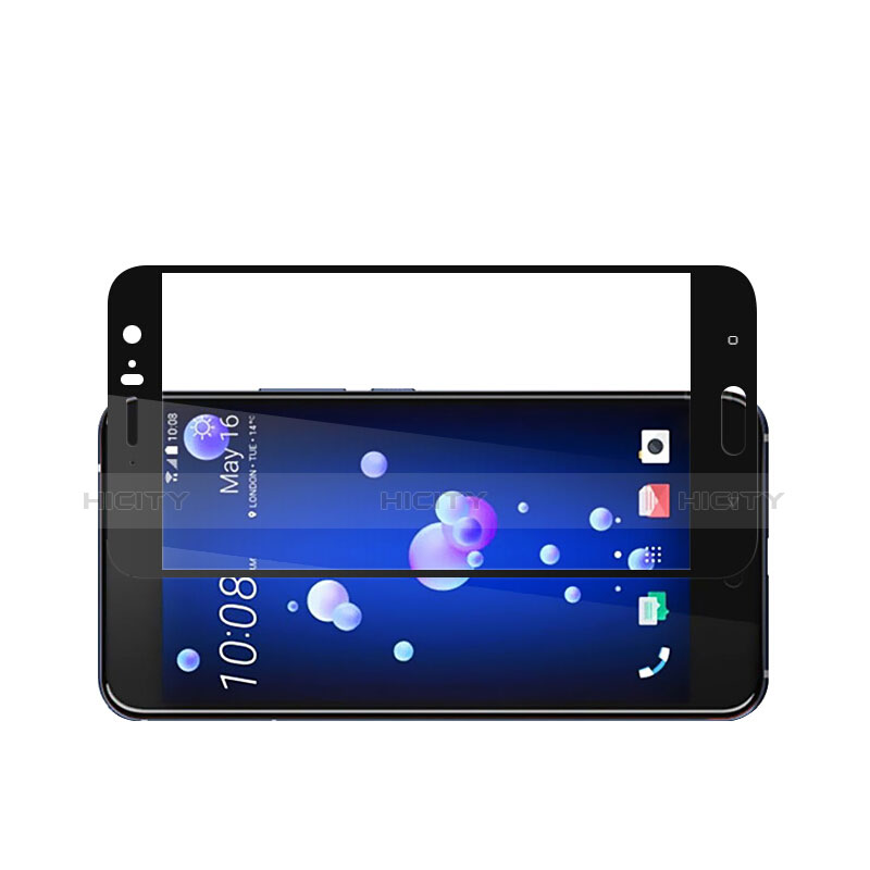 HTC U11用強化ガラス フル液晶保護フィルム F02 HTC ブラック