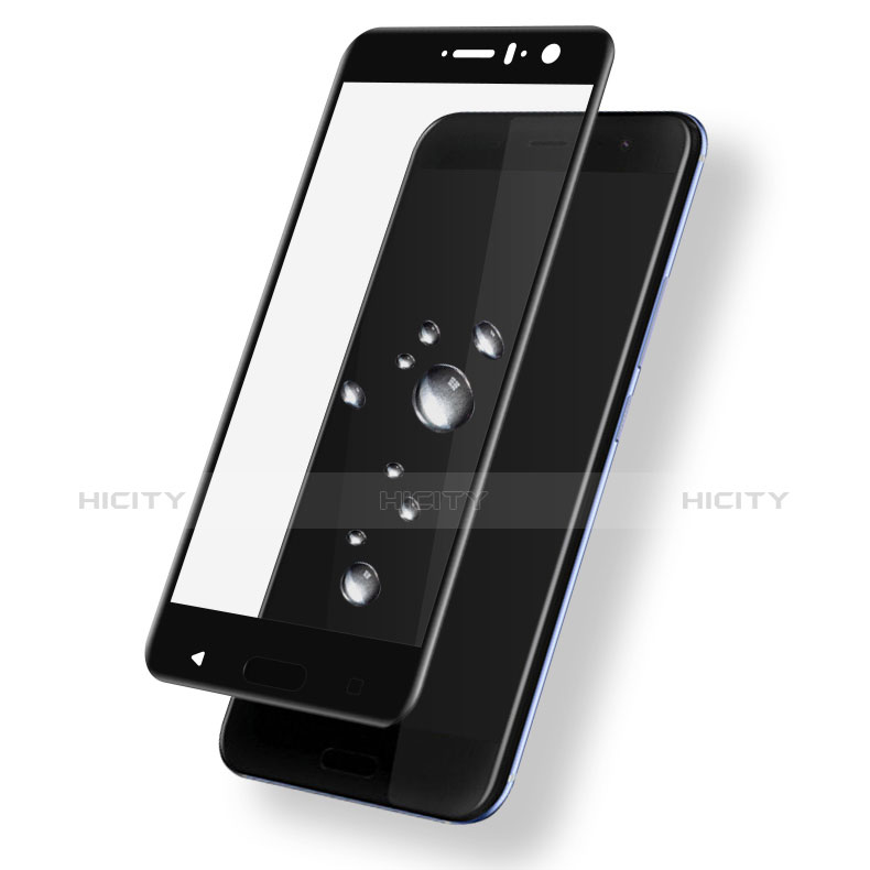 HTC U11用強化ガラス フル液晶保護フィルム F03 HTC ブラック