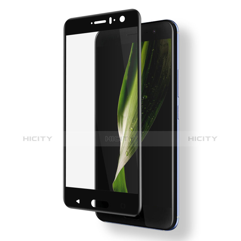 HTC U11用強化ガラス フル液晶保護フィルム F03 HTC ブラック