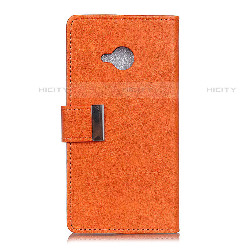 HTC U11 Life用手帳型 レザーケース スタンド カバー L02 HTC オレンジ