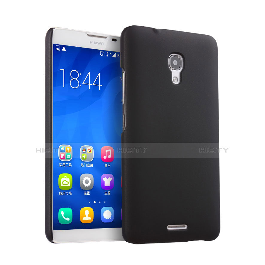 Huawei Ascend Mate 2用ハードケース プラスチック 質感もマット ファーウェイ ブラック