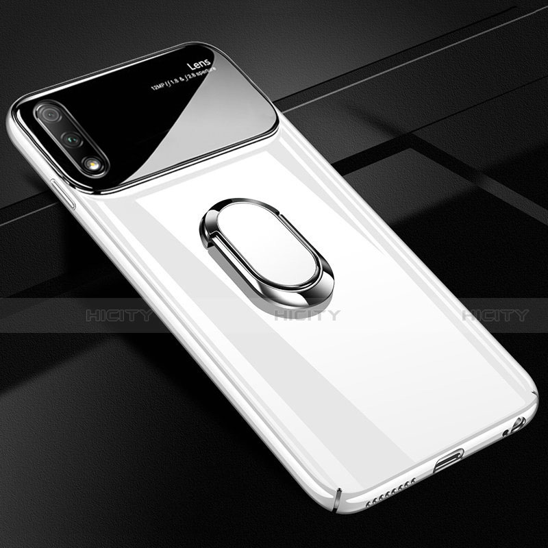 Huawei Enjoy 10用ハードケース プラスチック 質感もマット アンド指輪 マグネット式 A01 ファーウェイ 