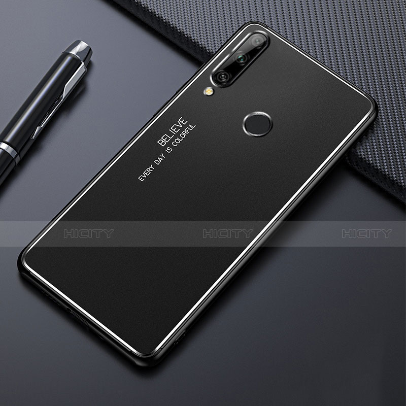 Huawei Enjoy 10 Plus用ケース 高級感 手触り良い アルミメタル 製の金属製 カバー M01 ファーウェイ ブラック