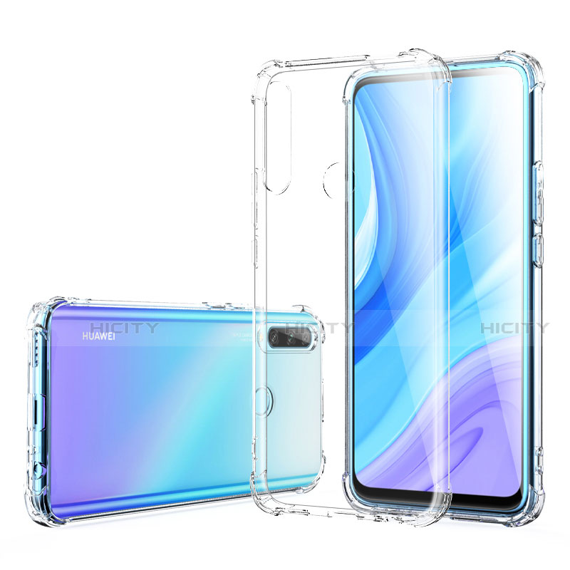 Huawei Enjoy 10 Plus用極薄ソフトケース シリコンケース 耐衝撃 全面保護 クリア透明 T02 ファーウェイ クリア