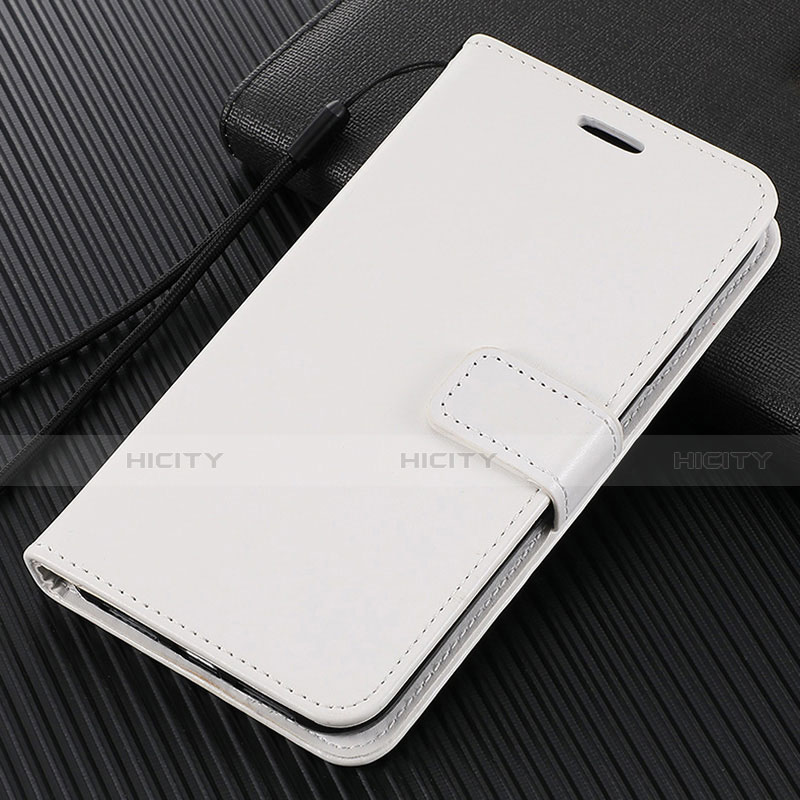 Huawei Enjoy 10e用手帳型 レザーケース スタンド カバー L02 ファーウェイ ホワイト