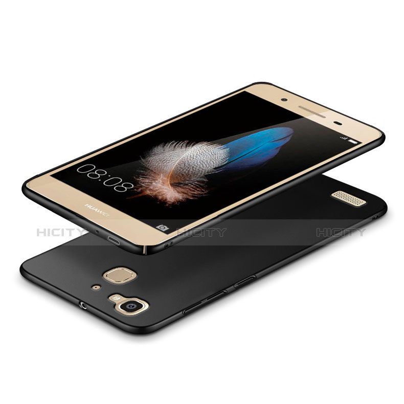 Huawei Enjoy 5S用ハードケース プラスチック 質感もマット アンド指輪 A03 ファーウェイ ブラック