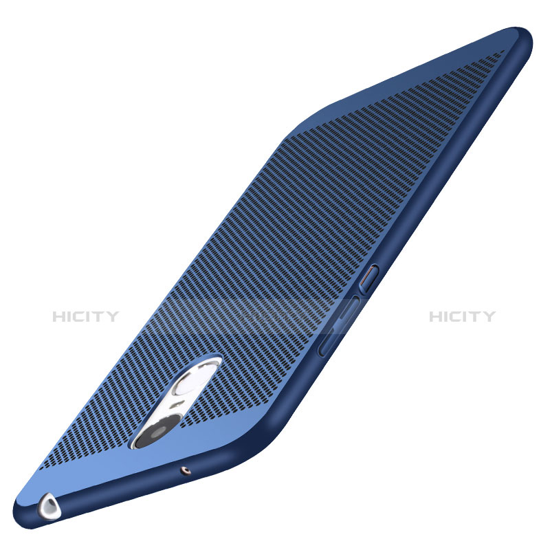 Huawei Enjoy 6用ハードケース プラスチック メッシュ デザイン ファーウェイ ネイビー