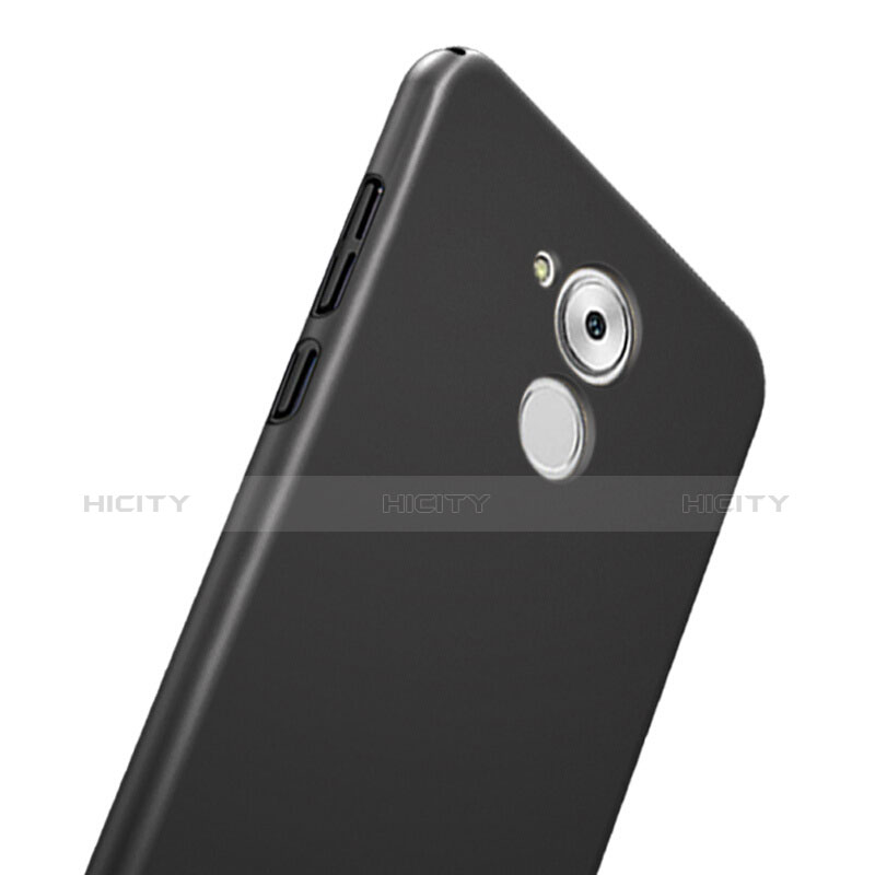 Huawei Enjoy 6S用ハードケース プラスチック 質感もマット アンド指輪 ファーウェイ ブラック