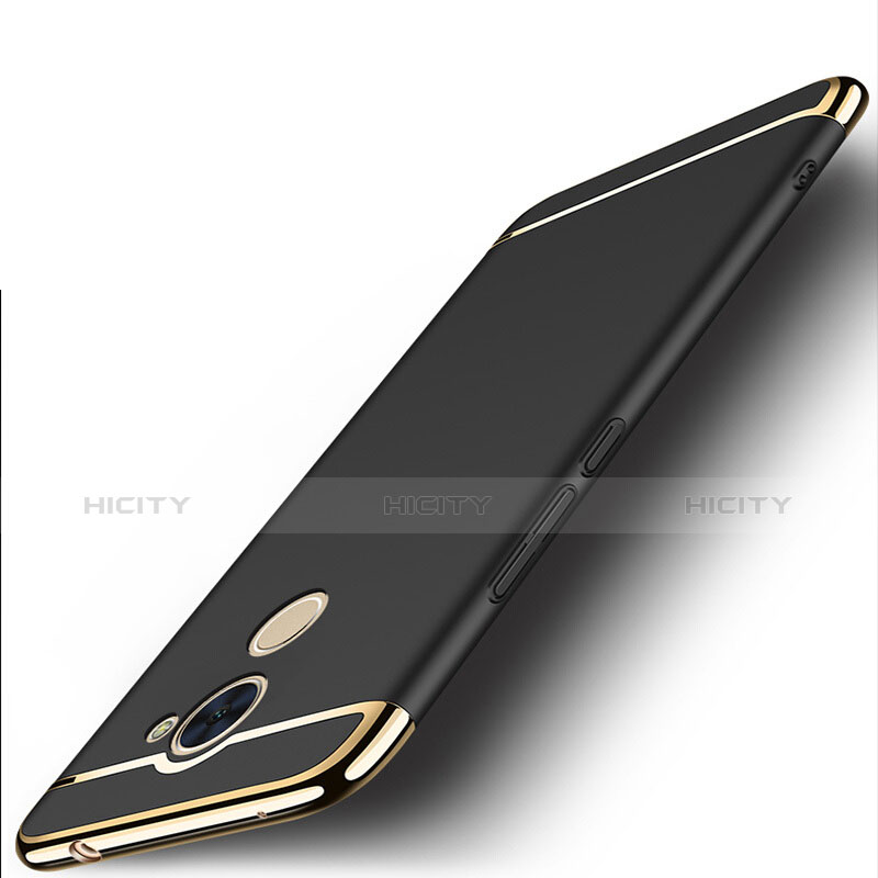 Huawei Enjoy 7 Plus用ケース 高級感 手触り良い アルミメタル 製の金属製 カバー ファーウェイ ブラック