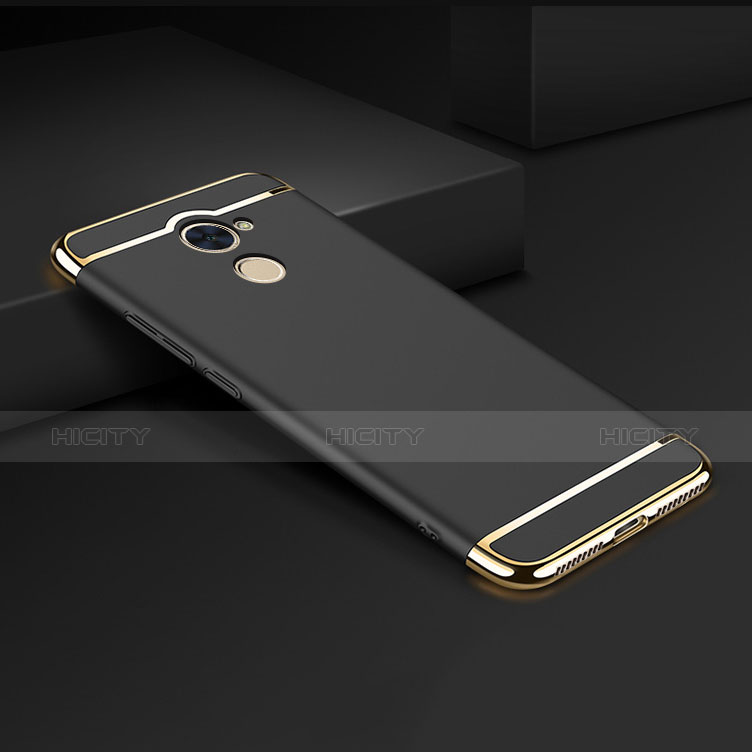 Huawei Enjoy 7 Plus用ケース 高級感 手触り良い アルミメタル 製の金属製 カバー ファーウェイ ブラック
