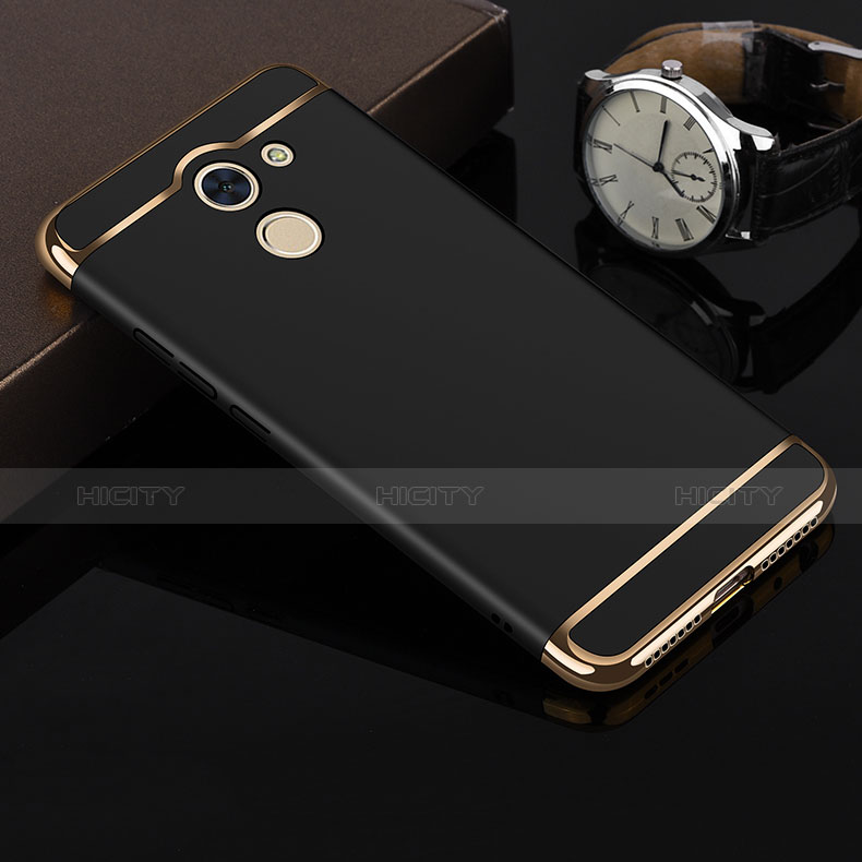Huawei Enjoy 7 Plus用ケース 高級感 手触り良い アルミメタル 製の金属製 ファーウェイ ブラック