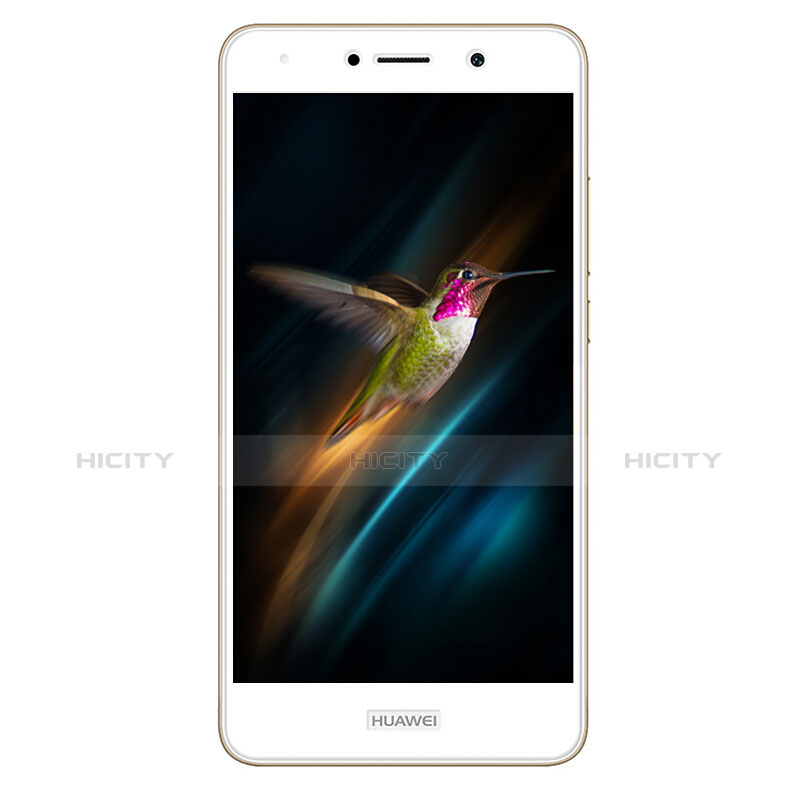 Huawei Enjoy 7 Plus用強化ガラス フル液晶保護フィルム ファーウェイ ホワイト