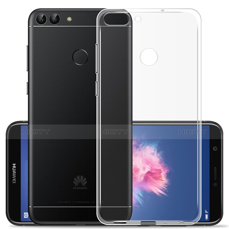 Huawei Enjoy 7S用極薄ソフトケース シリコンケース 耐衝撃 全面保護 クリア透明 T03 ファーウェイ クリア