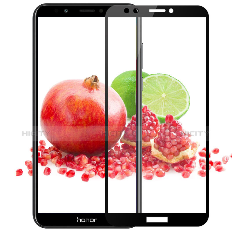 Huawei Enjoy 8用強化ガラス フル液晶保護フィルム F04 ファーウェイ ブラック