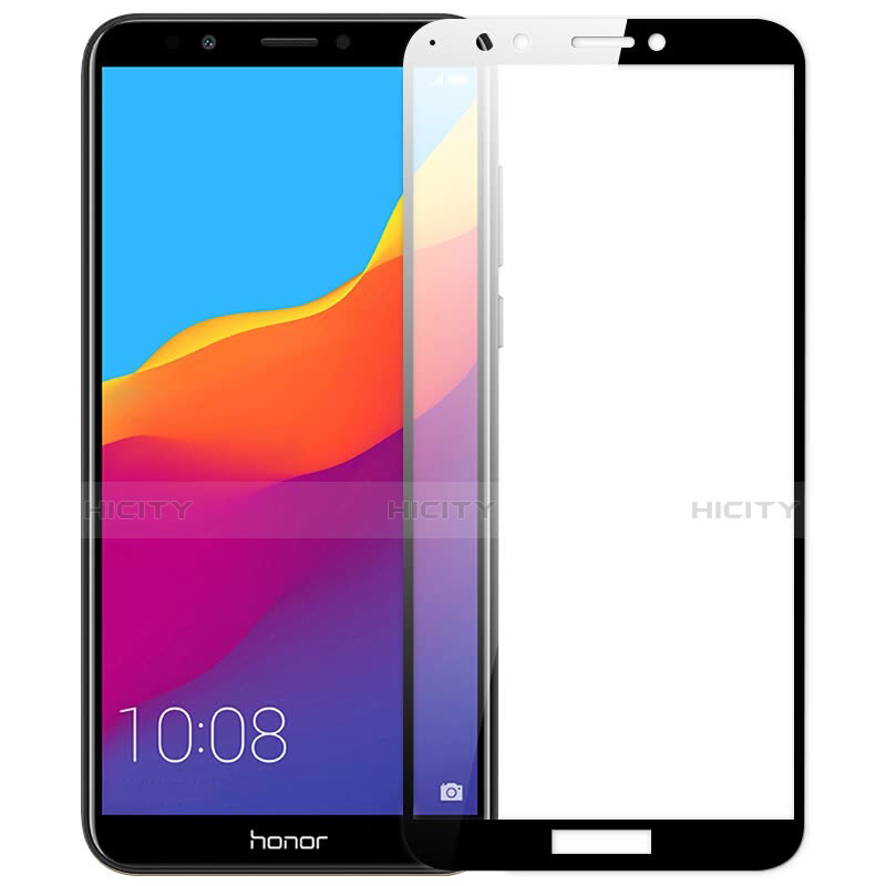 Huawei Enjoy 8用強化ガラス フル液晶保護フィルム F05 ファーウェイ ブラック