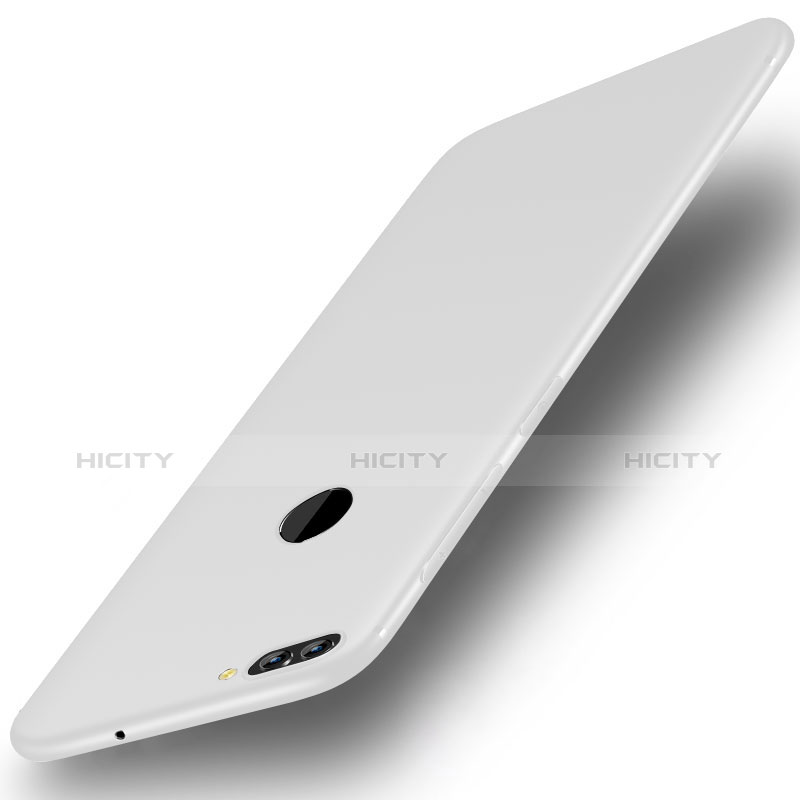 Huawei Enjoy 8 Plus用極薄ソフトケース シリコンケース 耐衝撃 全面保護 S01 ファーウェイ ホワイト