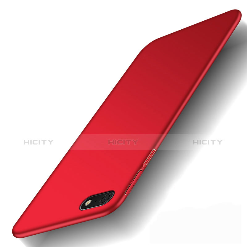 Huawei Enjoy 8e Lite用ハードケース プラスチック 質感もマット M01 ファーウェイ レッド