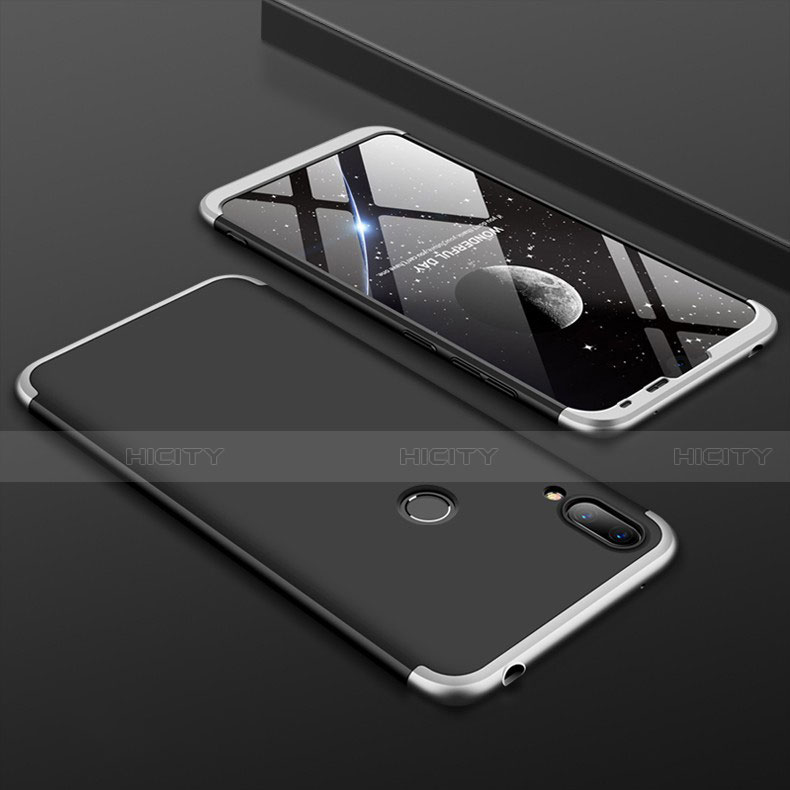 Huawei Enjoy 9用ハードケース プラスチック 質感もマット 前面と背面 360度 フルカバー M01 ファーウェイ シルバー・ブラック