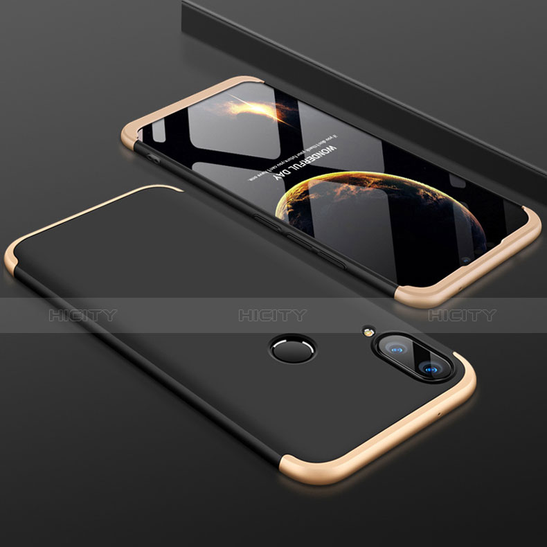 Huawei Enjoy 9 Plus用ハードケース プラスチック 質感もマット 前面と背面 360度 フルカバー ファーウェイ ゴールド・ブラック