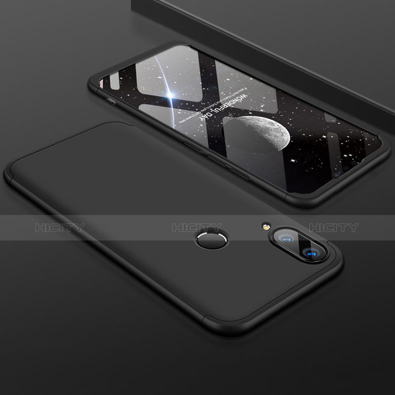 Huawei Enjoy 9 Plus用ハードケース プラスチック 質感もマット 前面と背面 360度 フルカバー ファーウェイ ブラック
