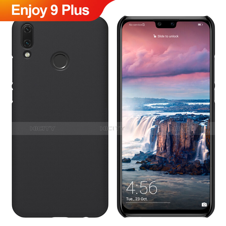 Huawei Enjoy 9 Plus用ハードケース プラスチック 質感もマット M02 ファーウェイ ブラック