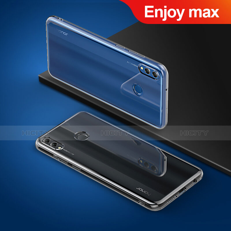 Huawei Enjoy Max用極薄ソフトケース シリコンケース 耐衝撃 全面保護 クリア透明 T03 ファーウェイ クリア