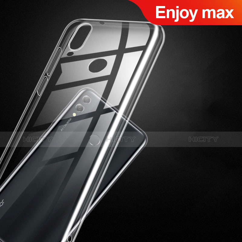 Huawei Enjoy Max用極薄ソフトケース シリコンケース 耐衝撃 全面保護 クリア透明 T09 ファーウェイ クリア