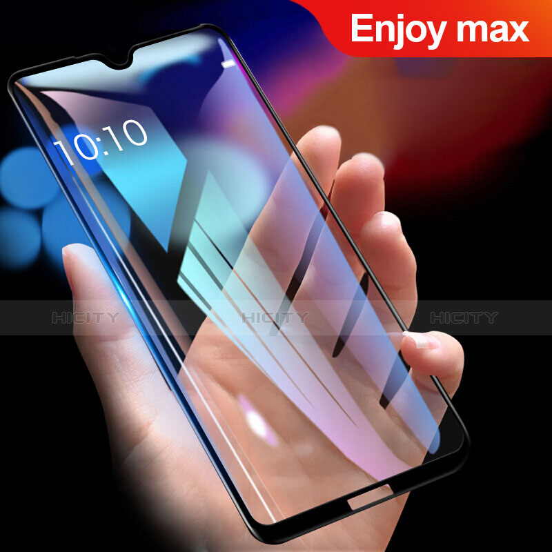 Huawei Enjoy Max用強化ガラス フル液晶保護フィルム ファーウェイ ブラック