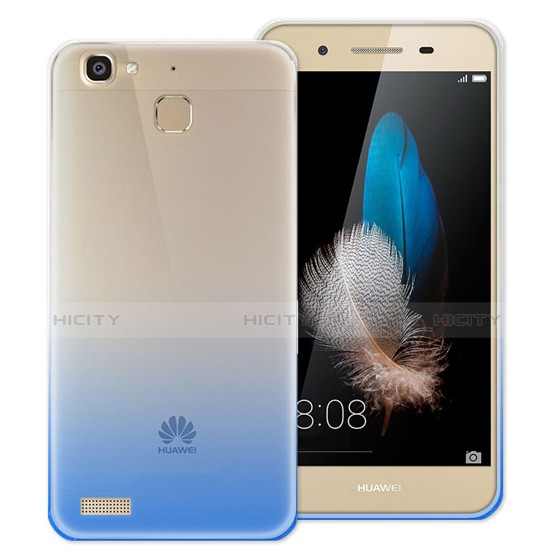 Huawei G8 Mini用極薄ソフトケース グラデーション 勾配色 クリア透明 ファーウェイ ネイビー