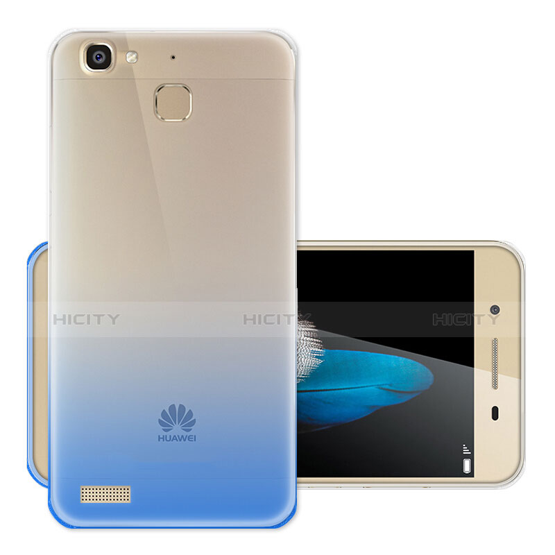 Huawei G8 Mini用極薄ソフトケース グラデーション 勾配色 クリア透明 ファーウェイ ネイビー