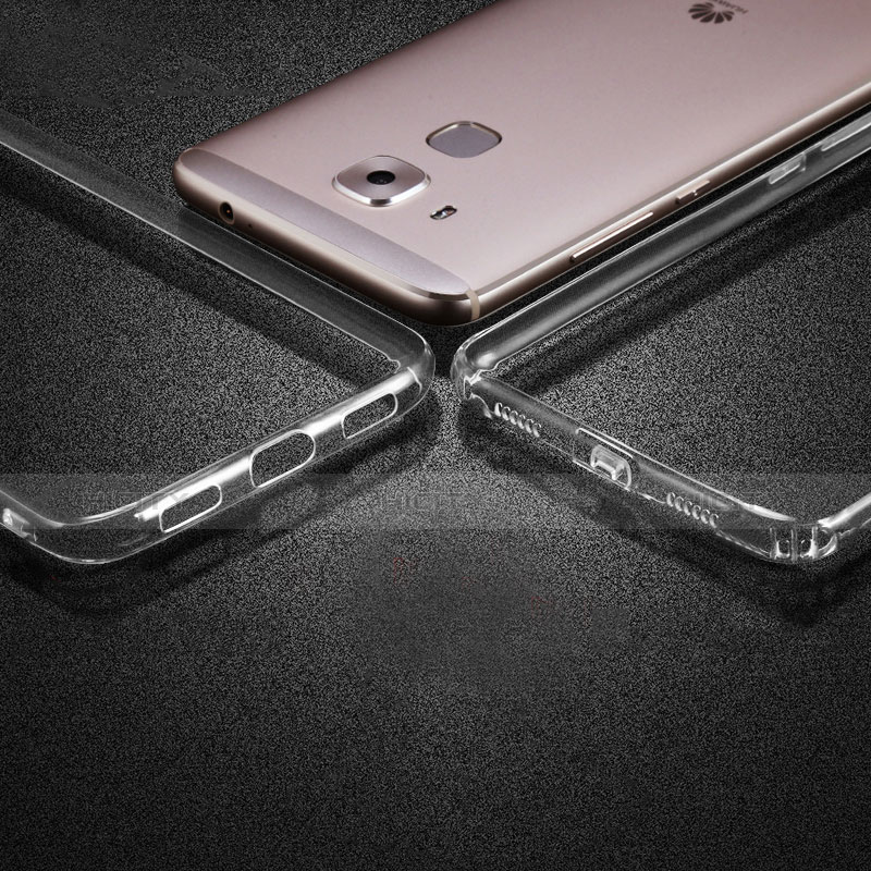 Huawei G9 Plus用極薄ソフトケース シリコンケース 耐衝撃 全面保護 クリア透明 R01 ファーウェイ クリア