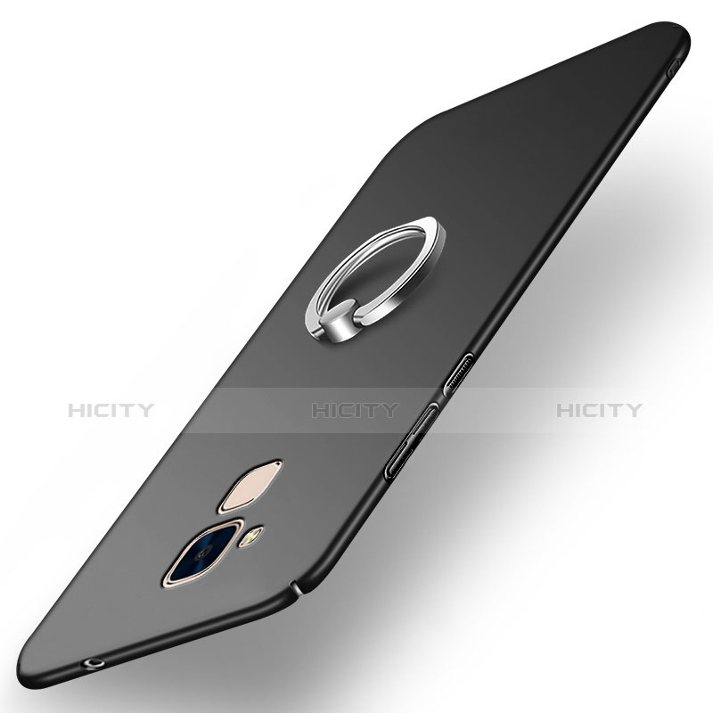 Huawei GT3用ハードケース プラスチック 質感もマット アンド指輪 A03 ファーウェイ ブラック