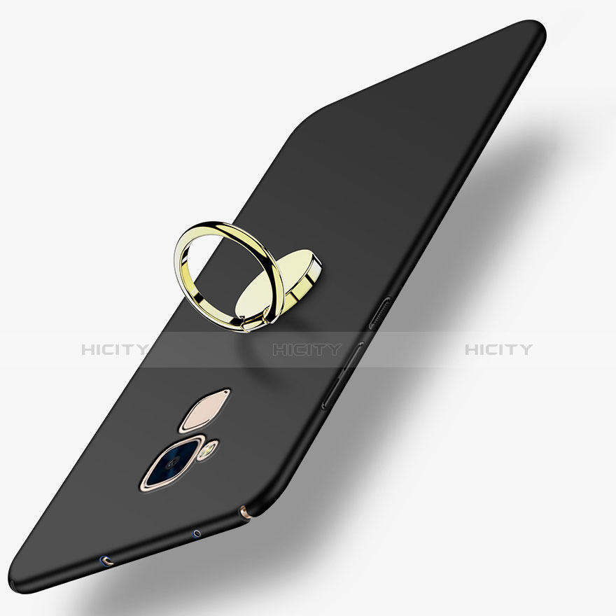Huawei GT3用ハードケース プラスチック 質感もマット アンド指輪 A04 ファーウェイ ブラック