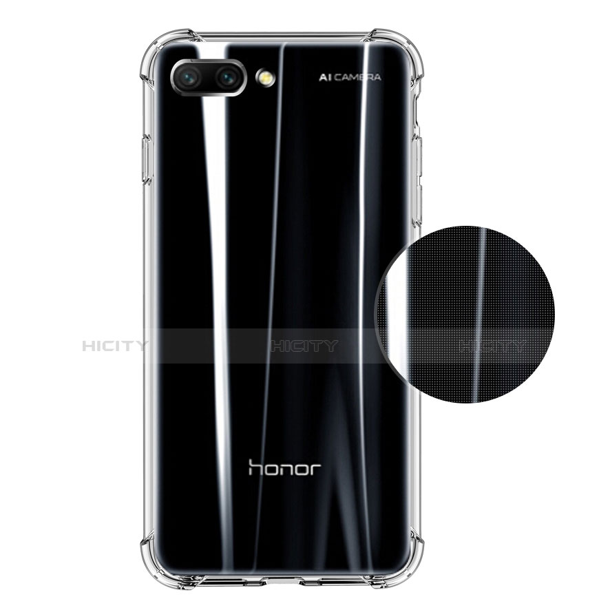 Huawei Honor 10用極薄ソフトケース シリコンケース 耐衝撃 全面保護 クリア透明 T05 ファーウェイ クリア