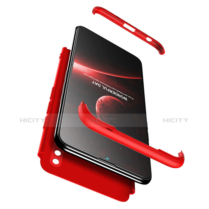 Huawei Honor 10 Lite用ハードケース プラスチック 質感もマット 前面と背面 360度 フルカバー ファーウェイ レッド