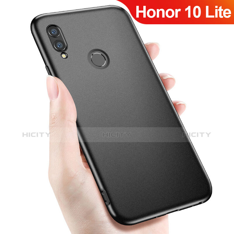 Huawei Honor 10 Lite用極薄ソフトケース シリコンケース 耐衝撃 全面保護 S02 ファーウェイ ブラック