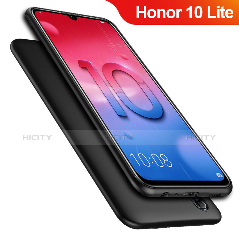 Huawei Honor 10 Lite用極薄ソフトケース シリコンケース 耐衝撃 全面保護 S03 ファーウェイ ブラック