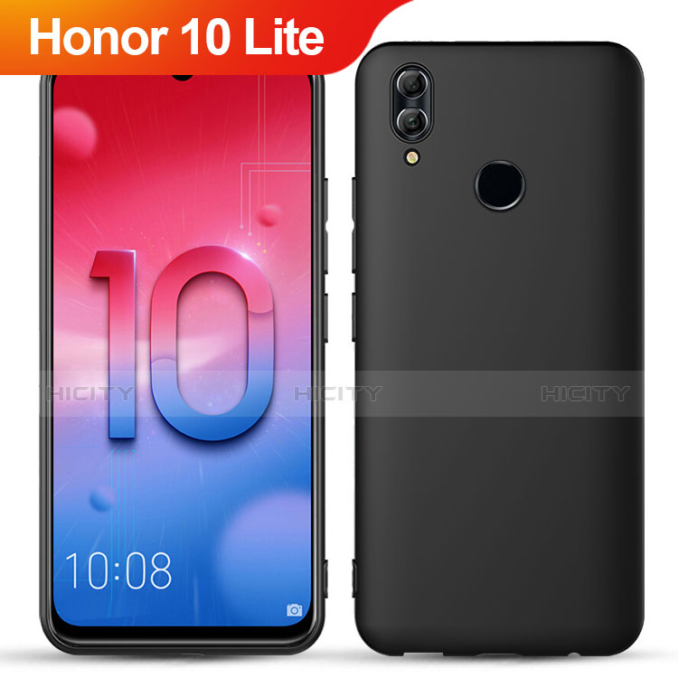 Huawei Honor 10 Lite用極薄ソフトケース シリコンケース 耐衝撃 全面保護 S04 ファーウェイ ブラック
