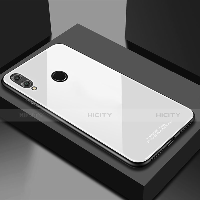 Huawei Honor 10 Lite用ハイブリットバンパーケース プラスチック 鏡面 カバー M02 ファーウェイ ホワイト