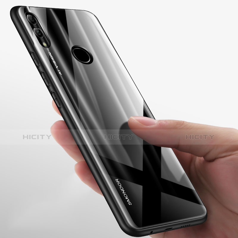 Huawei Honor 10 Lite用ハイブリットバンパーケース プラスチック 鏡面 カバー ファーウェイ 