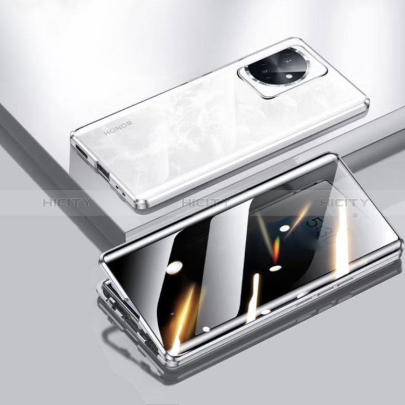 Huawei Honor 100 5G用ケース 高級感 手触り良い アルミメタル 製の金属製 360度 フルカバーバンパー 鏡面 カバー P01 ファーウェイ 